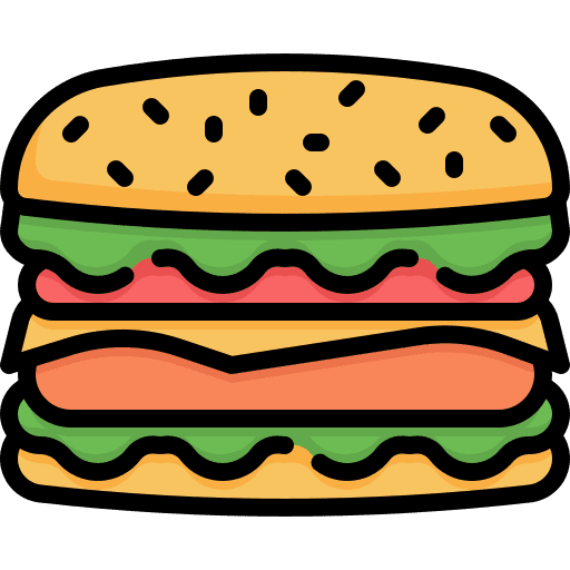 Hamburger burger food fast food icon Hamburger burger food fast food icon