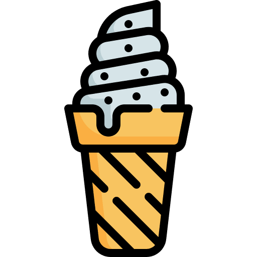 Ice cream summertime food food and restaurant icon Ice cream summertime food food and restaurant icon