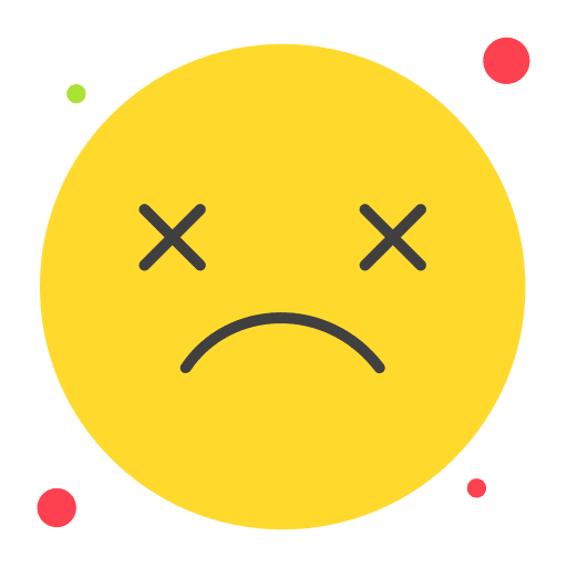 Dead knocked out emoticon dead icon Dead knocked out emoticon dead icon