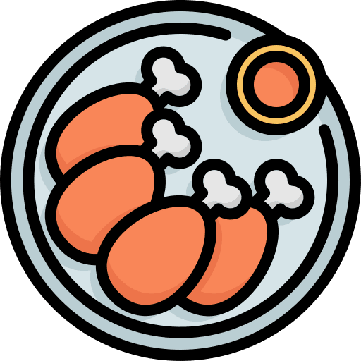 Fried chicken roast chicken turkey leg chicken leg icon Fried chicken roast chicken turkey leg chicken leg icon
