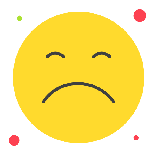 Unhappy expression feel boring icon Unhappy expression feel boring icon