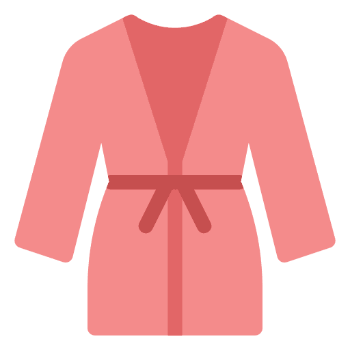 Bath robe clothing bathrobe bath icon