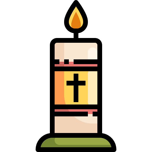 Candle fire candle decoration icon