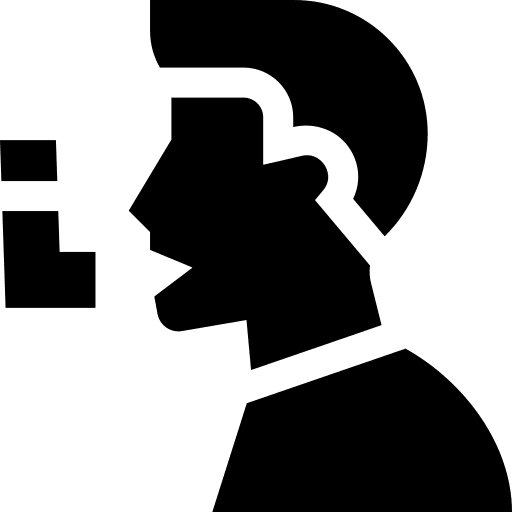 Asthma inhaler pump respiratory icon