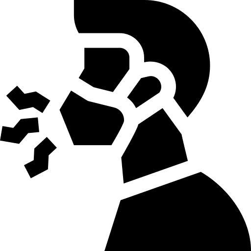 Cough illness medical mask symptoms icon