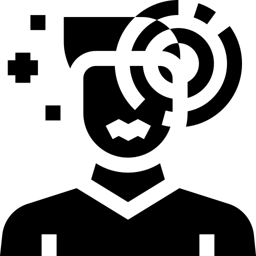 Dizzy fainting vertigo disequilibrium icon