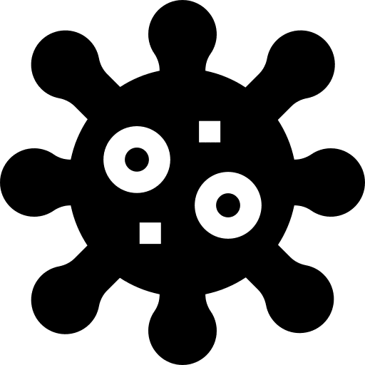 Virus covid 19 disease bacteria icon