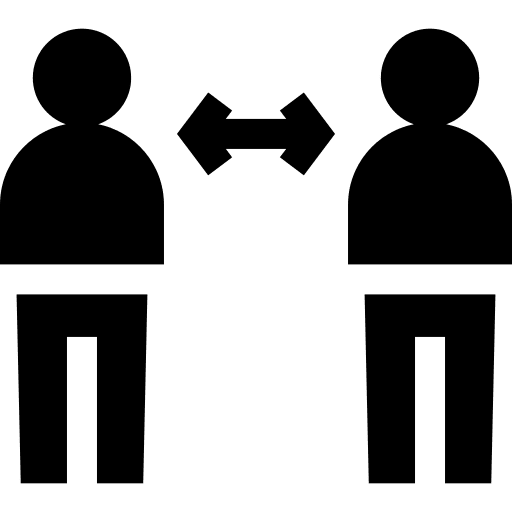 Social distancing social distancing protection coronavirus icon