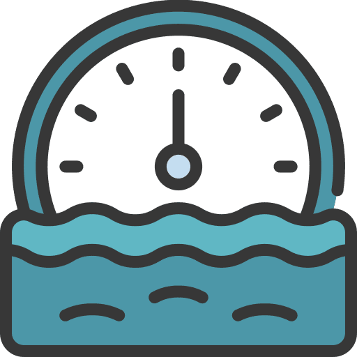 Flow quick dry clock drop icon