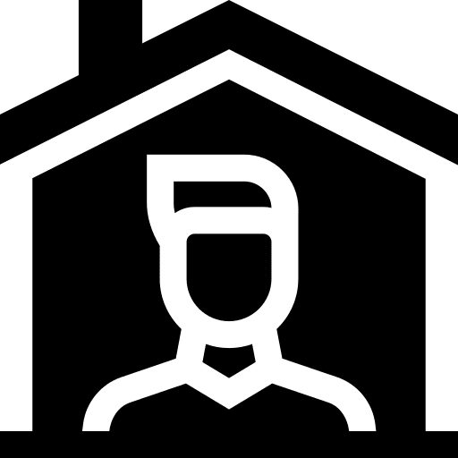 Stay at home coronavirus distance lockdown icon