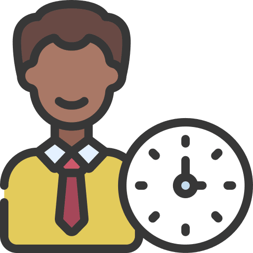Businessman clock man businessman icon