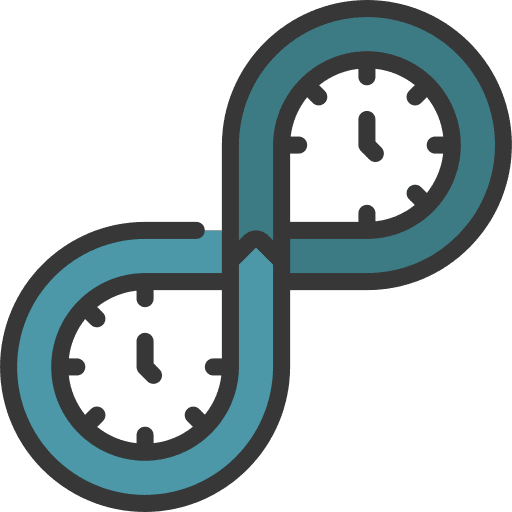 Looping arrows work process looping arrows timers icon