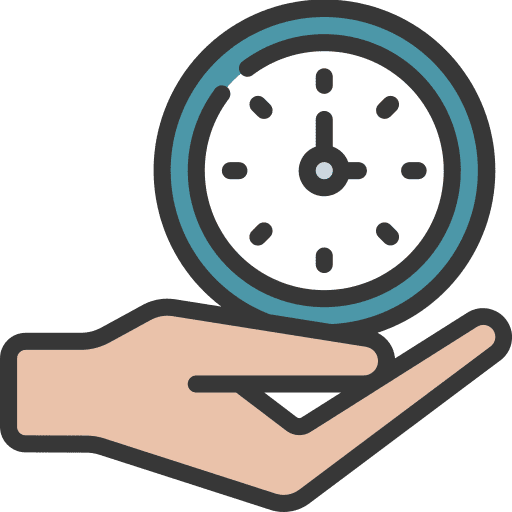 Offer up time save clock hands timer icon