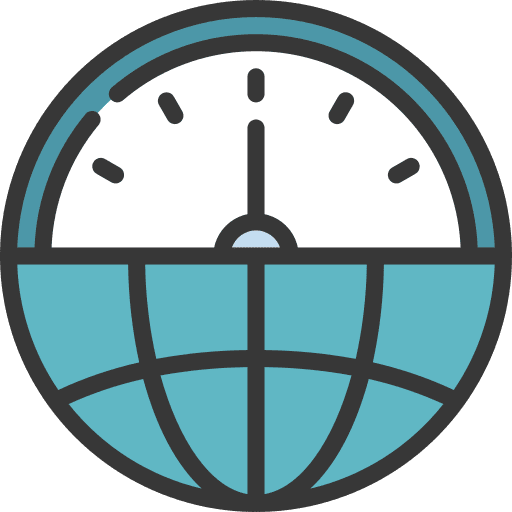 Speeds speeds globe grid time and date icon