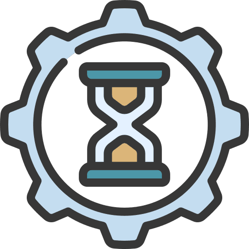 Time management chronometer time and date efficiency icon