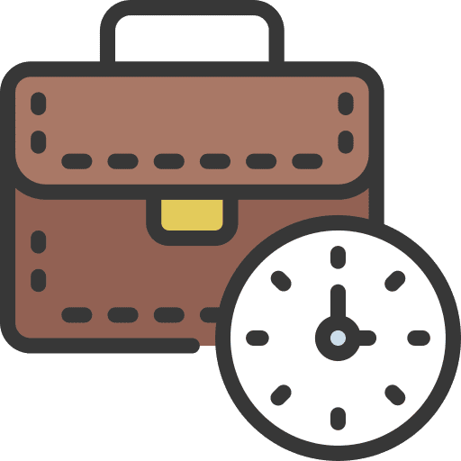 Work time job business and finance work experiences icon