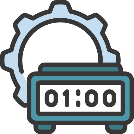 Time management hour time management alarm clock icon