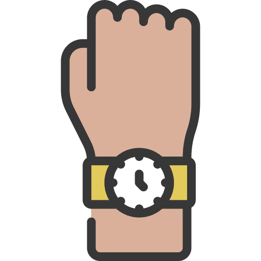 Wristwatch hour wrist watch icon