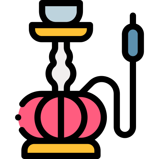 Hookah smoking pipe tobacco icon Hookah smoking pipe tobacco icon