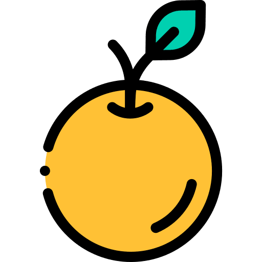 Orange food and restaurant orange diet icon Orange food and restaurant orange diet icon