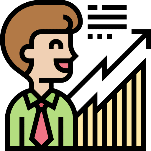 Analysis statistics analytics business and finance icon