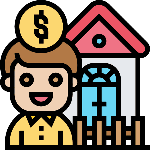 Property business and finance private estate icon