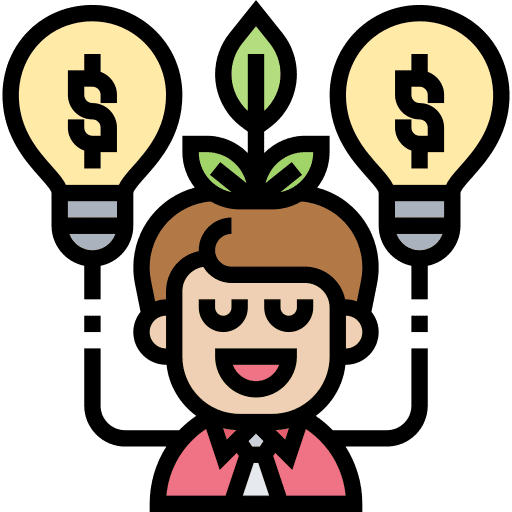 Growth business motivation up arrow icon