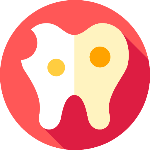 Decay decay dentistry nerve icon