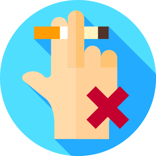 No smoking healthcare and medical bad habits campaign icon