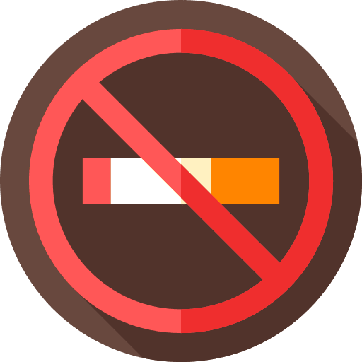 No smoking healthcare and medical no cigarette smoking prohibited icon