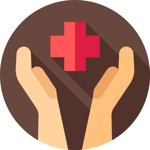 Healthcare medical sanitary caregiver icon