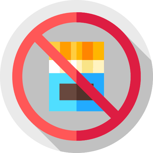 No smoking smoking cigarette signs icon