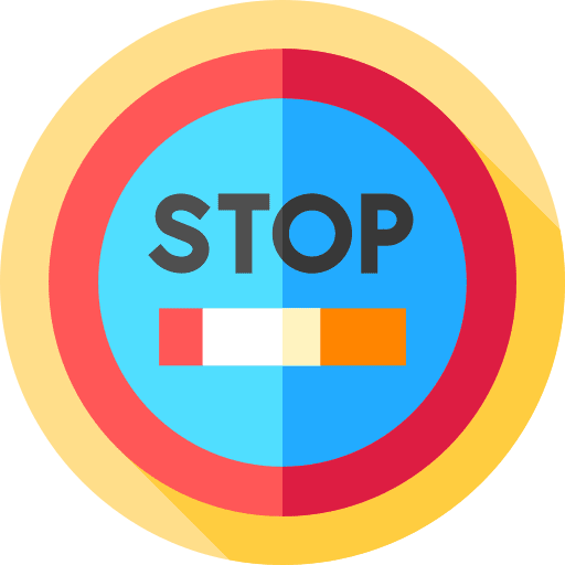 Stop no smoking signal smoking icon