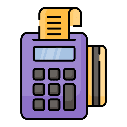 Edc credit card payment method pos terminal icon Edc credit card payment method pos terminal icon
