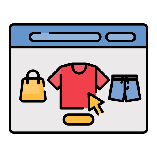 Online shop online store browser online shop icon