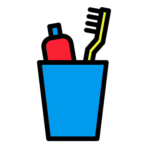 Toothbrush bathroom toothbrush healthcare and medical icon