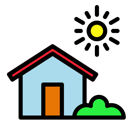 House house sunny architecture and city icon House house sunny architecture and city icon