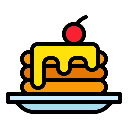 Pancake food and restaurant cake dessert icon Pancake food and restaurant cake dessert icon