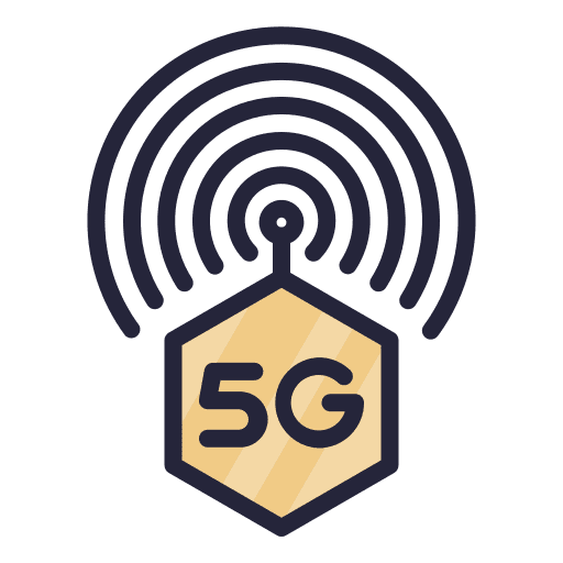 5g signal connection communications icon