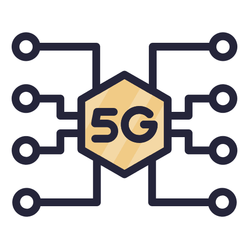 5g wireless networking electronics icon