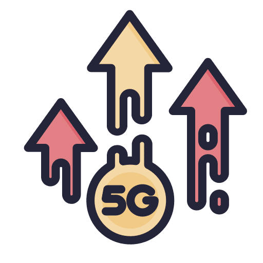 Connection speed signal connection icon