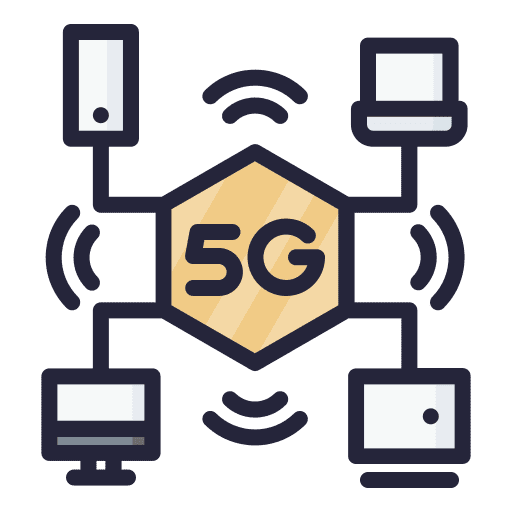 Infrastructure networking network communications icon