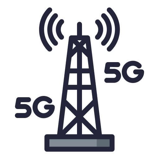 Signal tower radio frequency antenna radio tower icon