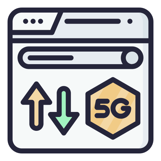 Browser electronics signal seo and web icon