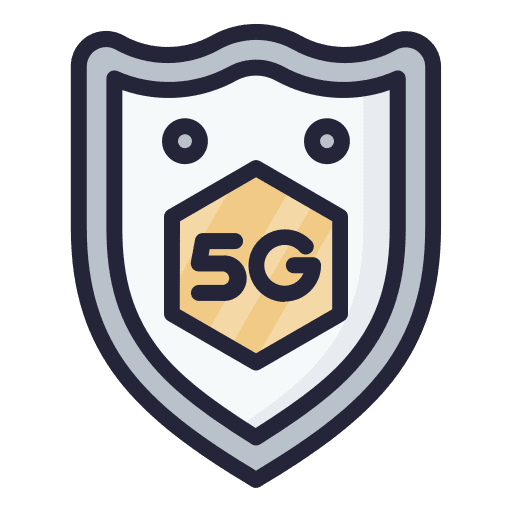 Secure electronics communications signal icon