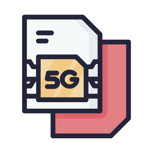 Sim card electronics communications technology icon