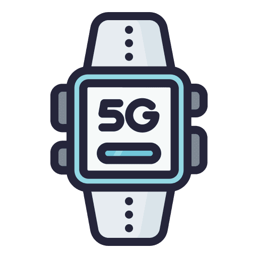 Smart watch digital communications wireless icon