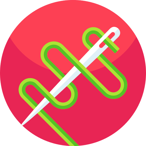 Needle tool thread clothing icon