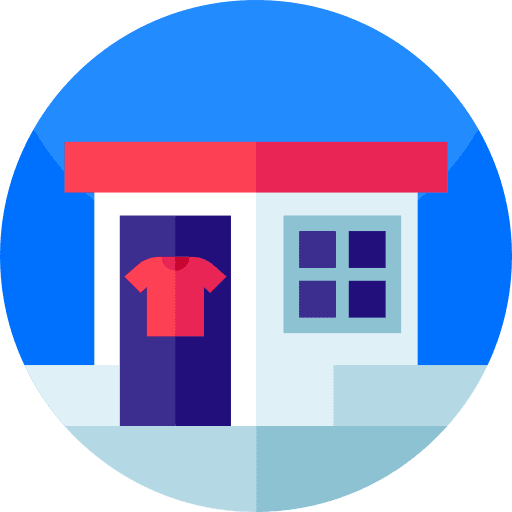 Boutique commerce architecture and city boutique icon Boutique commerce architecture and city boutique icon