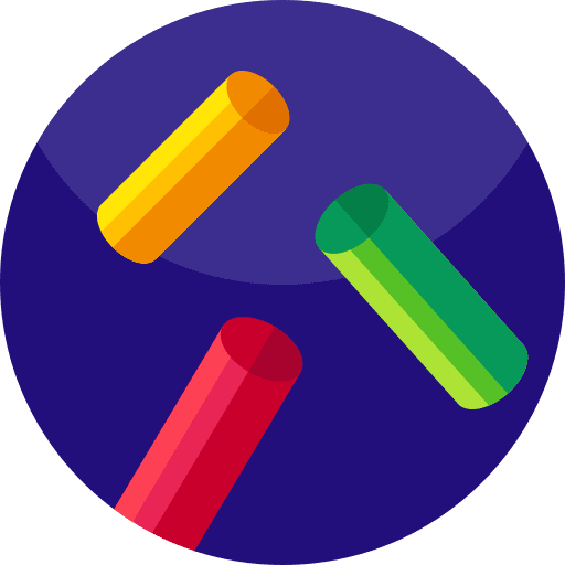 Chalk education classroom utensils icon Chalk education classroom utensils icon